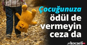 Çocuğunuza ödül de vermeyin ceza da