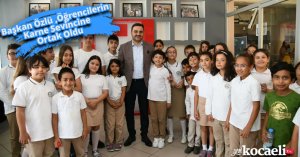 Başkan Özlü Öğrencilerin Karne Sevincine Ortak Oldu