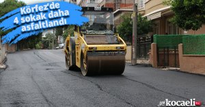 Körfez’de 4 sokak daha asfaltlandı