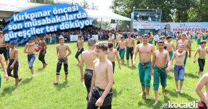 Kırkpınar öncesi son müsabakalarda güreşçiler ter döküyor