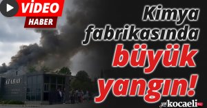 Kocaeli'de Kimya fabrikasında büyük yangın
