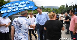 KARTEPE BELEDİYESİ SINAVA GİREN ÖĞRENCİLERİ UNUTMADI 