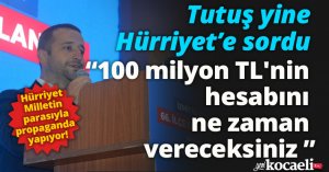 Tutuş, Hürriyet'i hedef aldı, 
