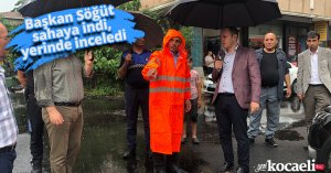 Başkan Söğüt sahaya indi, yerinde inceledi