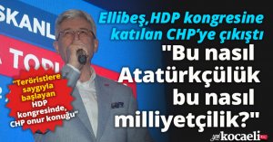 Ellibeş, HDP kongresine katılan CHP'ye yüklendi!