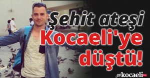 Şehit ateşi Kocaeli'ye düştü
