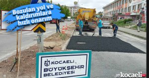 Bozulan yol ve kaldırımlara hızlı onarım