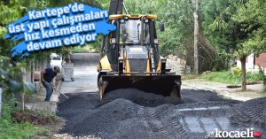 Kartepe’de üst yapı çalışmaları hız kesmeden devam ediyor