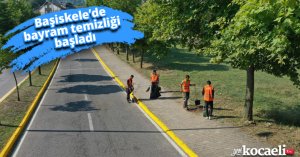 Başiskele’de bayram temizliği başladı