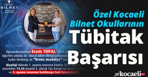 ÖZEL KOCAELİ BİLNET OKULLARININ TÜBİTAK BAŞARISI