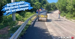 Büyükşehir, köylerde bozuk yol bırakmıyor