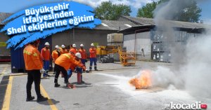 Büyükşehir itfaiyesinden Shell ekiplerine eğitim