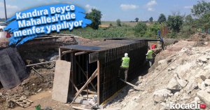 Kandıra Beyce Mahallesi’nde menfez yapılıyor