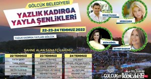 Yıldız İsimler Gölcük Belediyesi Yazlık Kadırga'da