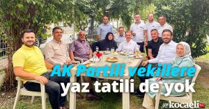 AK Partili vekillere, yaz tatili de yok