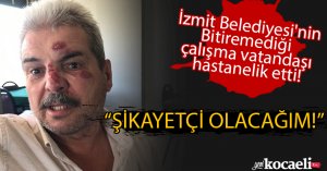 İzmit Belediyesi'nin Bitiremediği çalışma vatandaşı hastanelik etti!
