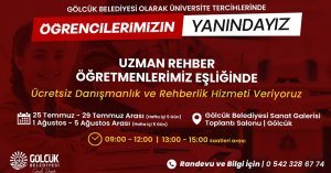GÖLCÜK BELEDİYESİ ÜNİVERSİTE TERCİHLERİNDE ÖĞRENCİLERİN YANINDA