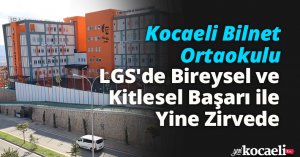 Kocaeli Bilnet Ortaokulu LGS'de Bireysel ve Kitlesel Başarı ile Yine Zirvede