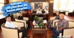 Gebzeli çiftçilerden ilk hasat sürprizi