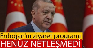 ERDOĞAN'IN ZİYARET PROGRAMI HENÜZ NETLEŞMEDİ
