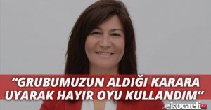 “HAYIR OYU KULLANDIM”