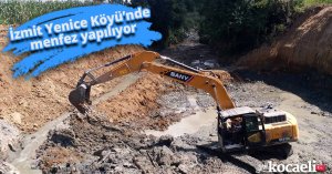 İzmit Yenice Köyü’nde menfez yapılıyor