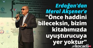 Cumhurbaşkanı Erdoğan’dan Meral Akşener’e: 