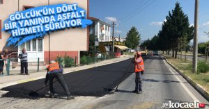 GÖLCÜK’ÜN DÖRT BİR YANINDA ASFALT HİZMETİ SÜRÜYOR