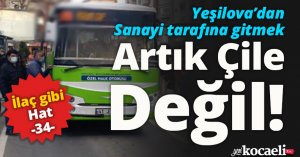 Yeşilova’dan Sanayi tarafına gitmek artık çile değil!