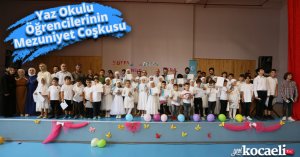 Yaz Okulu Öğrencilerinin Mezuniyet Coşkusu