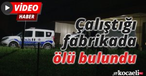 Çalıştığı fabrikada ölü bulundu