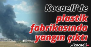 Kocaeli'de plastik fabrikasında yangın çıktı