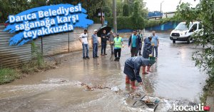 Darıca Belediyesi sağanağa karşı teyakkuzda
