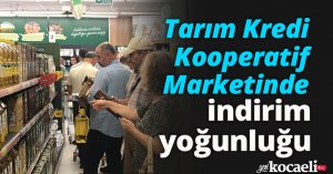 Kocaeli'de Tarım Kredi Kooperatif Marketinde indirim yoğunluğu