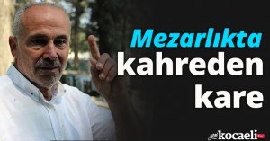 Mezarlıkta kahreden kare