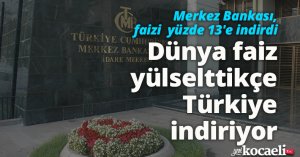 Merkez Bankası, faizi yüzde 13'e indirdi