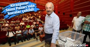 Kirazpınar Semt Pazarı'nda kuralar çekildi