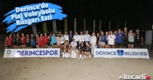 Derince’de Plaj Voleybolu Rüzgarı Esti