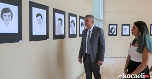 Resim tutkusu Gölcük Belediyesi’nin desteğiyle sergiye dönüştü