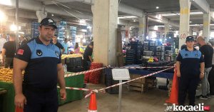 Vatandaşa kötü davranan pazarcıya bir hafta men