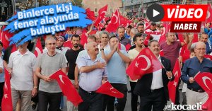 Binlerce kişi fener alayında buluştu