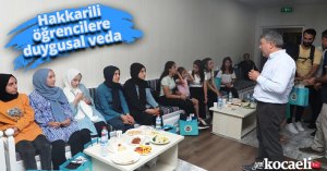 Hakkarili öğrencilere duygusal veda 