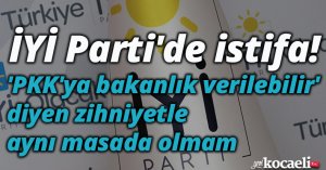 İYİ Parti'de istifa!