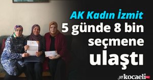 AK Kadın İzmit, 5 günde 8 bin seçmene ulaştı