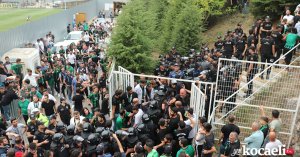 Kocaelispor Başkanı Engin Koyun uzun süre stattan çıkamadı