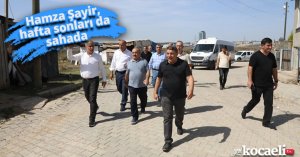 Hamza Şayir, hafta sonları da sahada! 