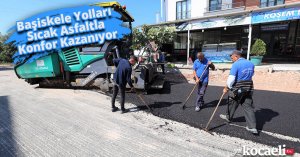 Başiskele Yolları Sıcak Asfaltla Konfor Kazanıyor  