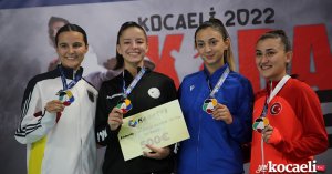 70 ülkeden sporcunun katıldığı karate şampiyonasında madalyalar sahiplerini buldu