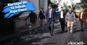Kartepe'de 13 Sokak Kışa Hazır