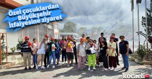 Özel çocuklardan Büyükşehir İtfaiyesine ziyaret